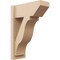 Ekena Millwork 8-in W x 18-in D x 26-in H Funston Slat Rough Cedar Woodgrain TimberThane Outlooker, Primed Tan OUTUR080X18X26FST24RCPR - alternate 1